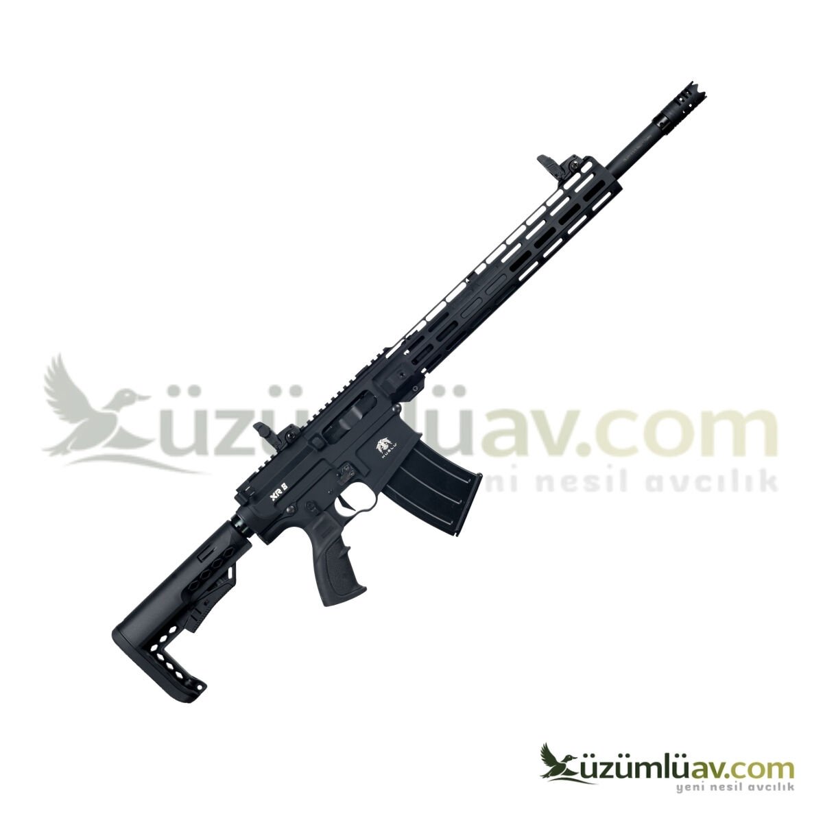 Huğlu XR-8 Siyah Şarjörlü Otomatik Av Tüfeği - 12 Cal