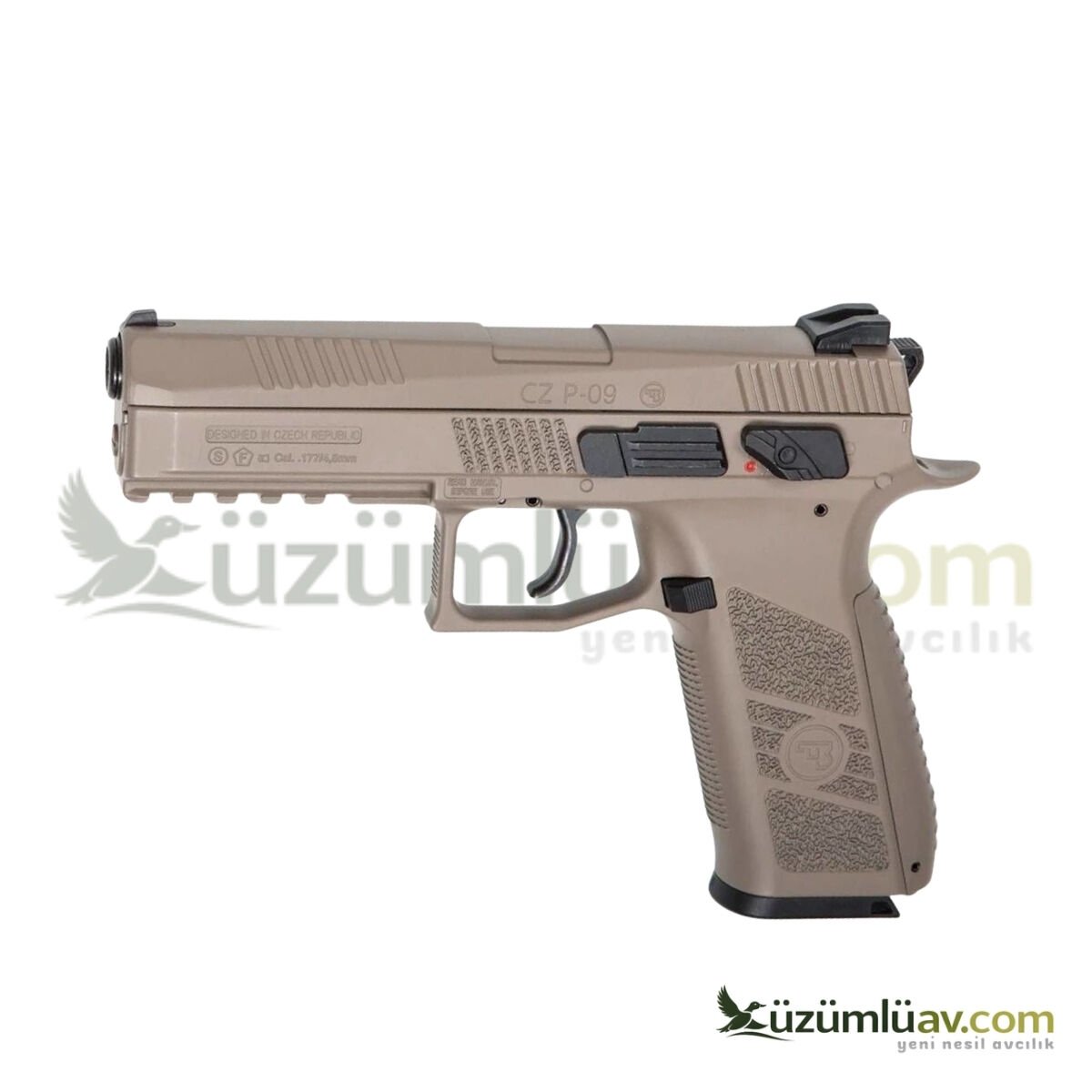 ASG CZ P09 Tan Blowback Havalı Tabanca - 4.5mm