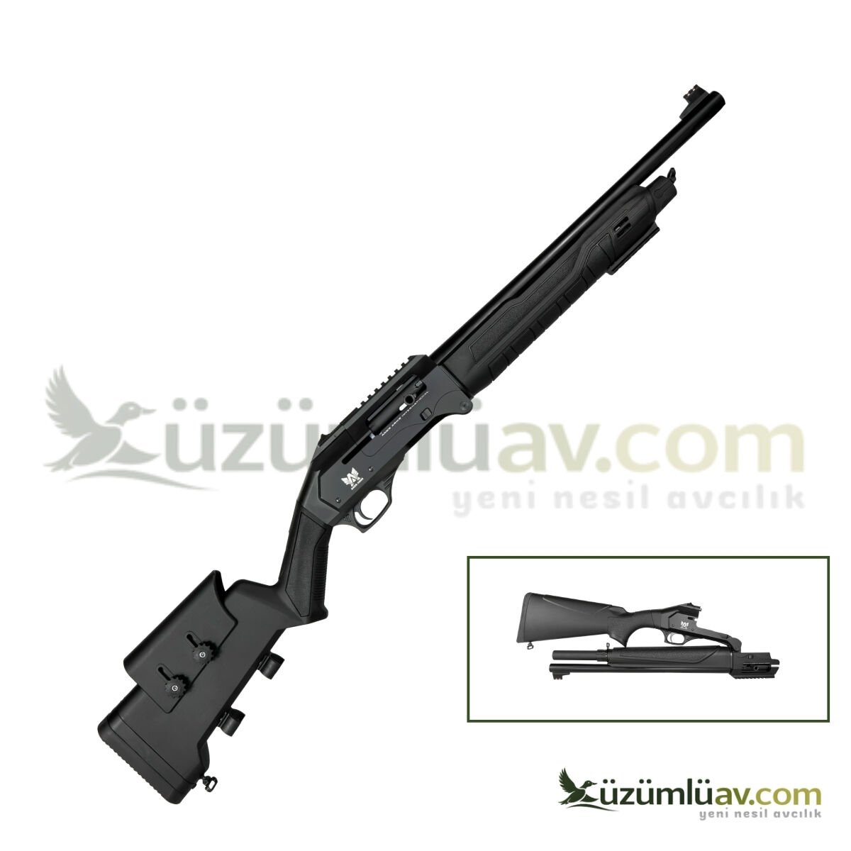 Axor FS-25 Tactical Siyah Katlanır Otomatik Av Tüfeği - 12 Cal