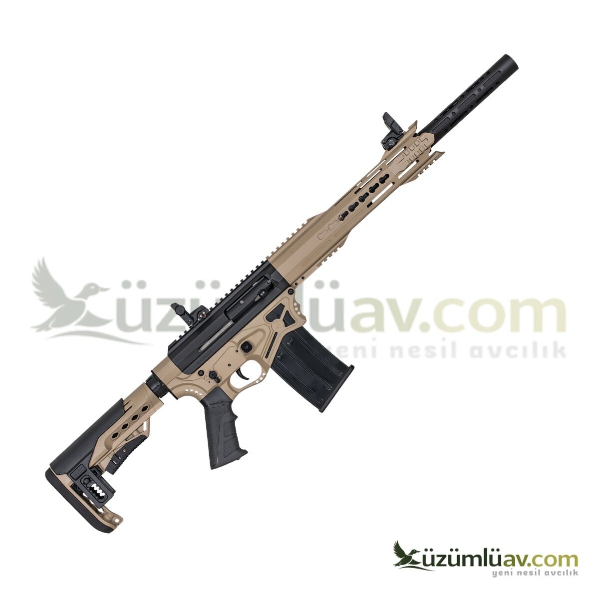 Barak 99S Çöl-Siyah Şarjörlü Otomatik Av Tüfeği - 12 Cal