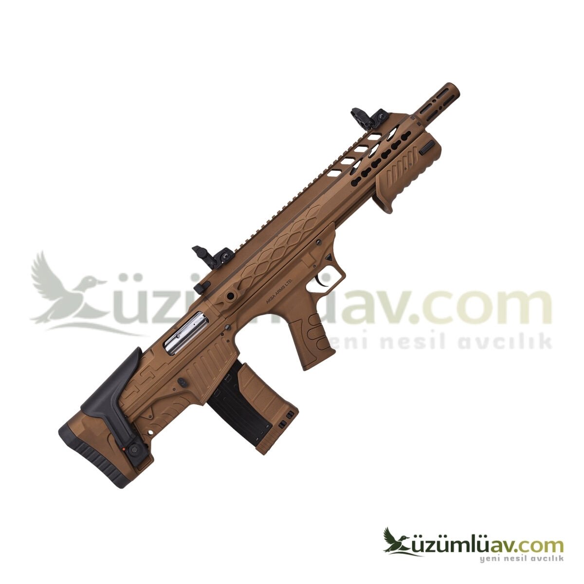 Crossfire T-12 Bullpup Bronz Çift Sistem (Otomatik+Pompalı) Av Tüfeği - 12 Cal