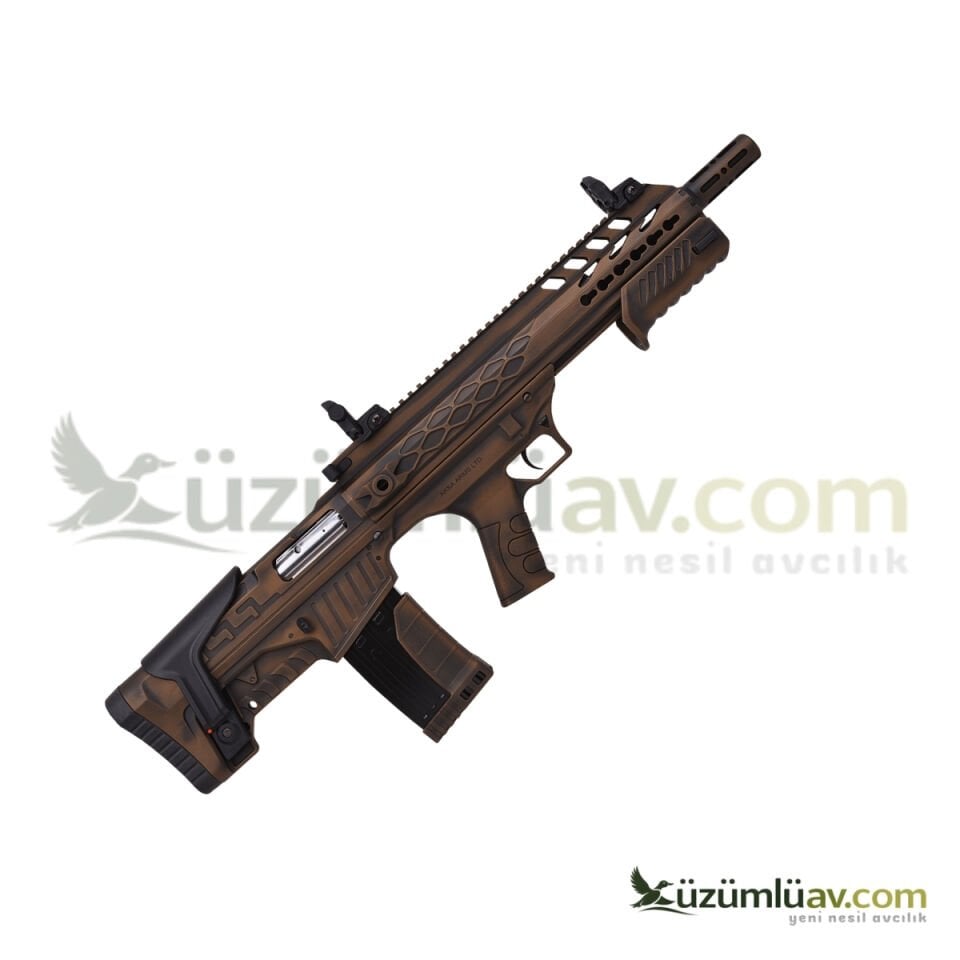 Crossfire T-12 Bullpup Bronz Eskitme Çift Sistem (Otomatik+Pompalı) Av Tüfeği - 12 Cal