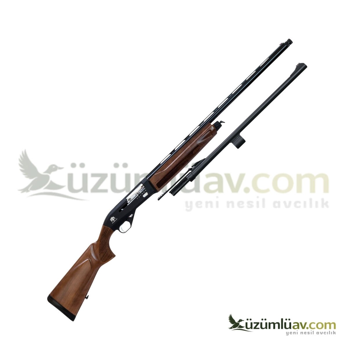 Huğlu Veyron Combo Cantilever Yarı Otomatik Av Tüfeği - 12 Cal - Ahşap