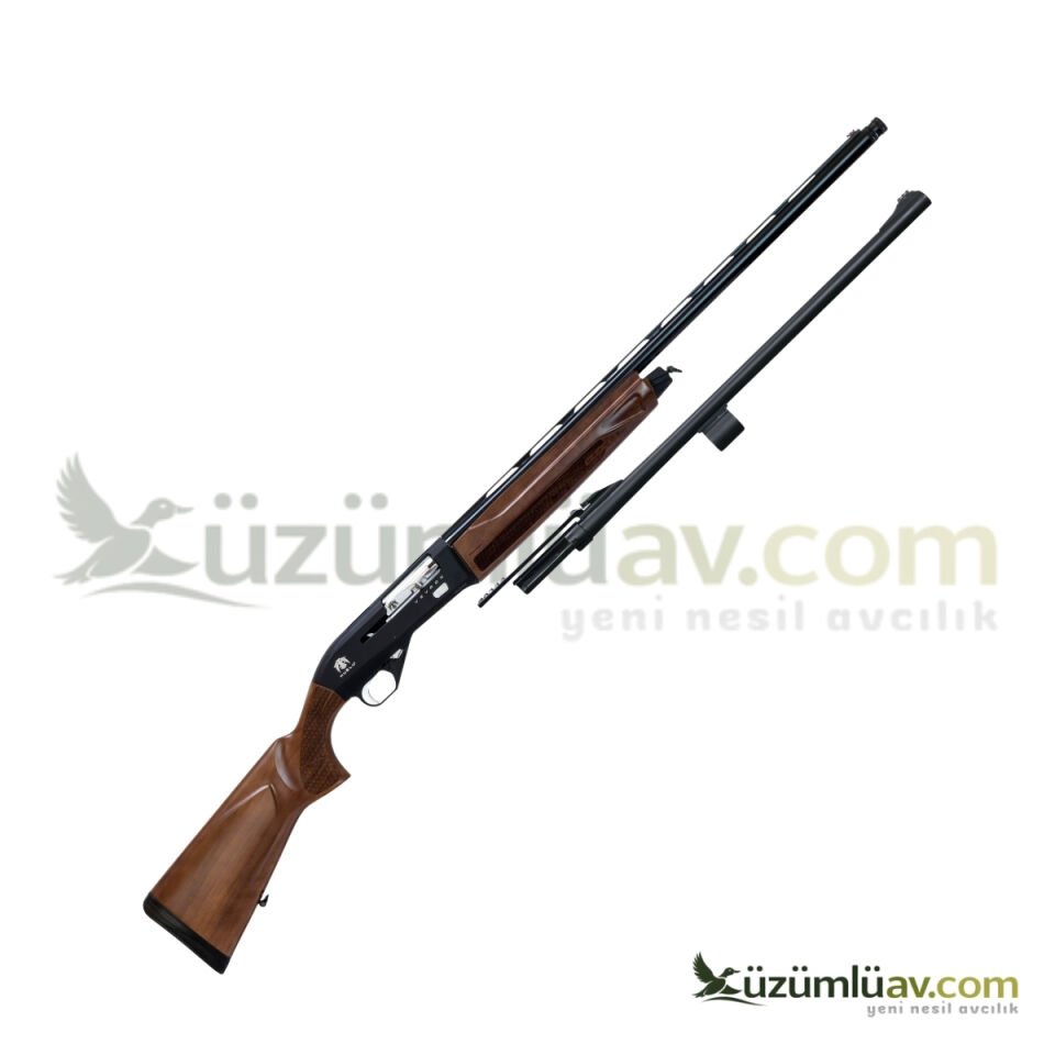 Huğlu Veyron Combo Cantilever Yarı Otomatik Av Tüfeği - 12 Cal - Ahşap