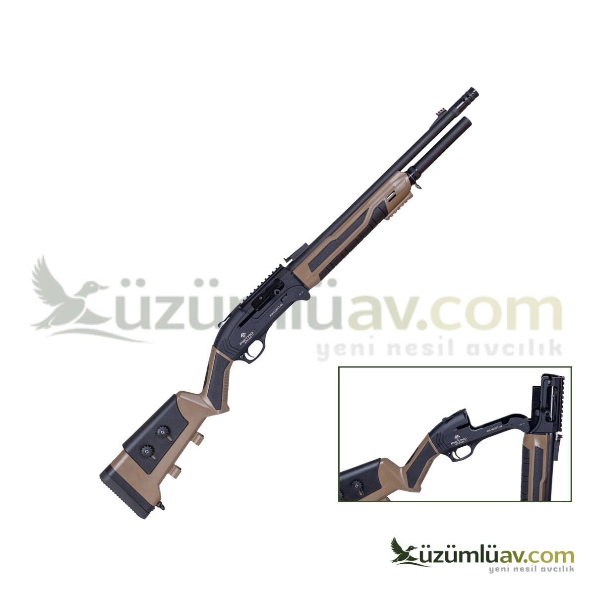 Pietro Arms PT-02 Tactical Katlanır Otomatik Av Tüfeği - 12 Cal