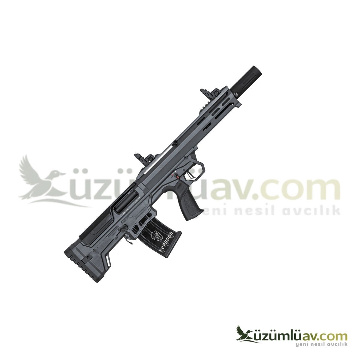 Typhoon Bullpup Gri Şarjörlü Otomatik Av Tüfeği - 12 Cal