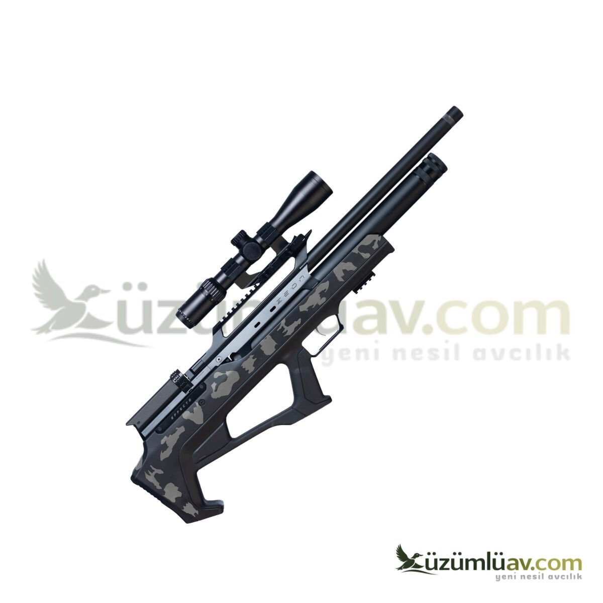 Huğlu Effecto Zeon Gri Kamuflaj LW Pcp Havalı Tüfek - 5.5 mm